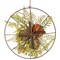 13" Harvest Floral Circular Wreath Autumn Table or Wall Decor